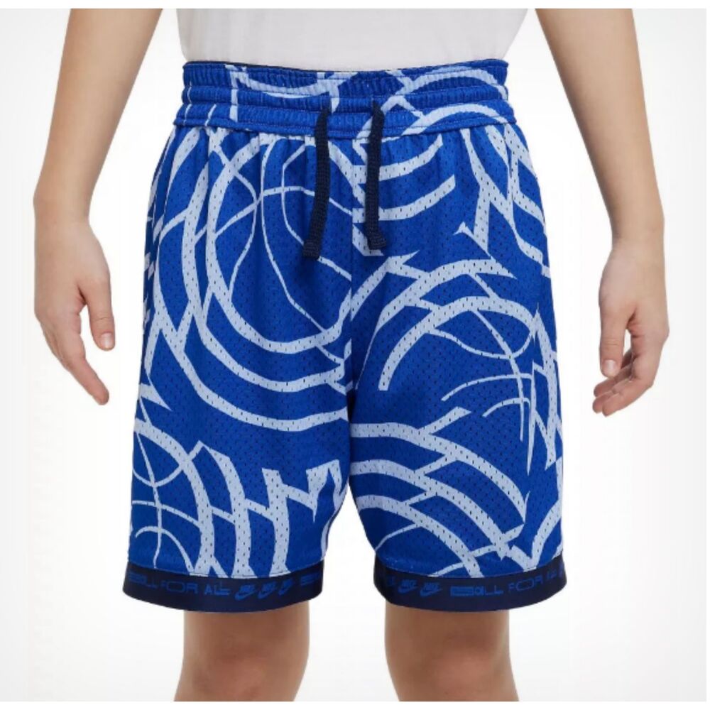 EUC Nike Culture of Basketball Reversible Kids Shorts Blue Game Royal Mesh No Sz